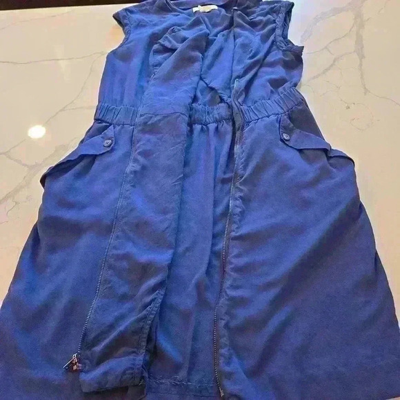 BCBGeneration Womens Romper Style Sleeveless Dress Royal Blue Size Large - Picture 8 of 10